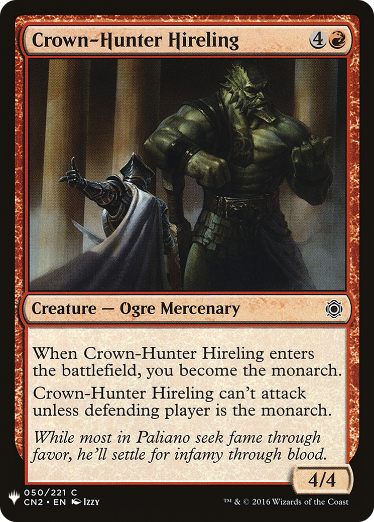 Image of Crown-Hunter Hireling (LIST-050) - The List