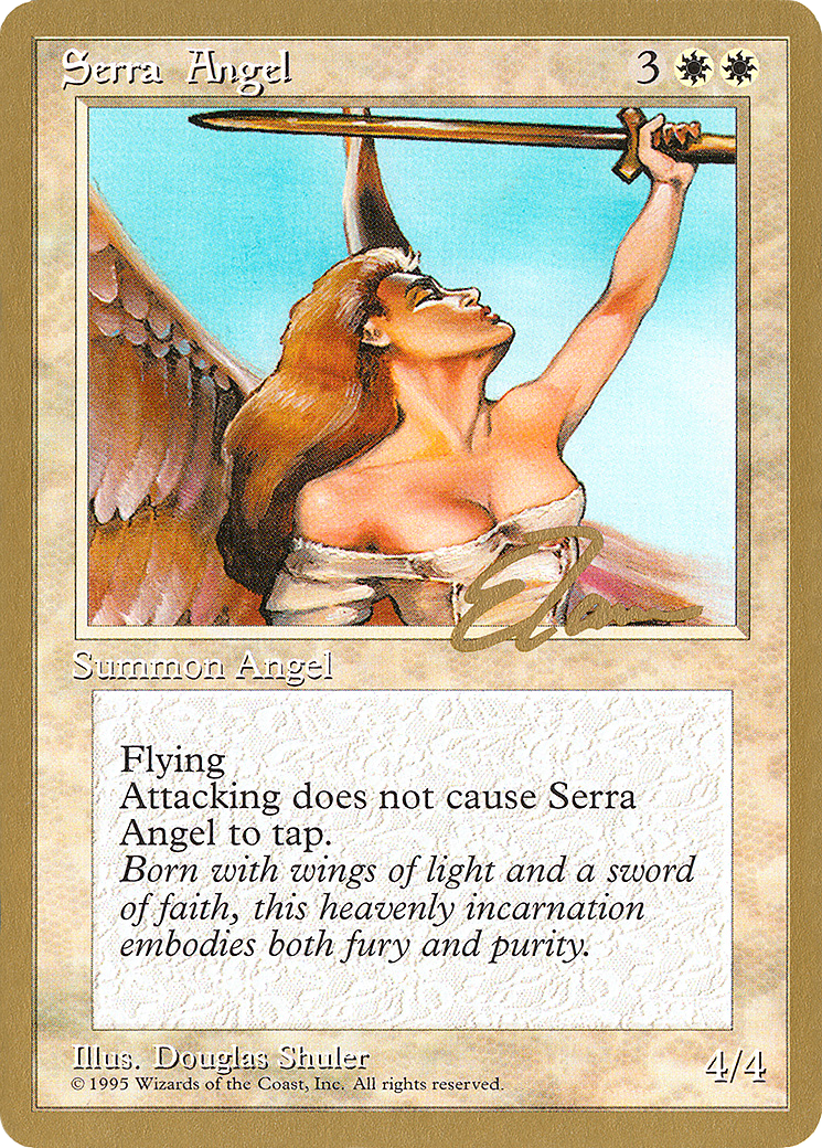 Image of Serra Angel - 1996 Eric Tam (4ED) (WCD-) - Pro Tour Collector Set