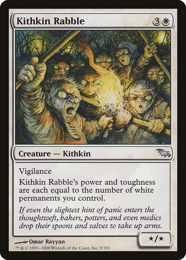 Image of Kithkin Rabble (SHM-009) - Shadowmoor Foil