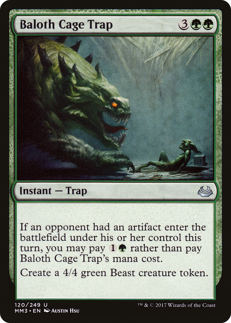 Image of Baloth Cage Trap (MM3-120) - Modern Masters 2017 Foil