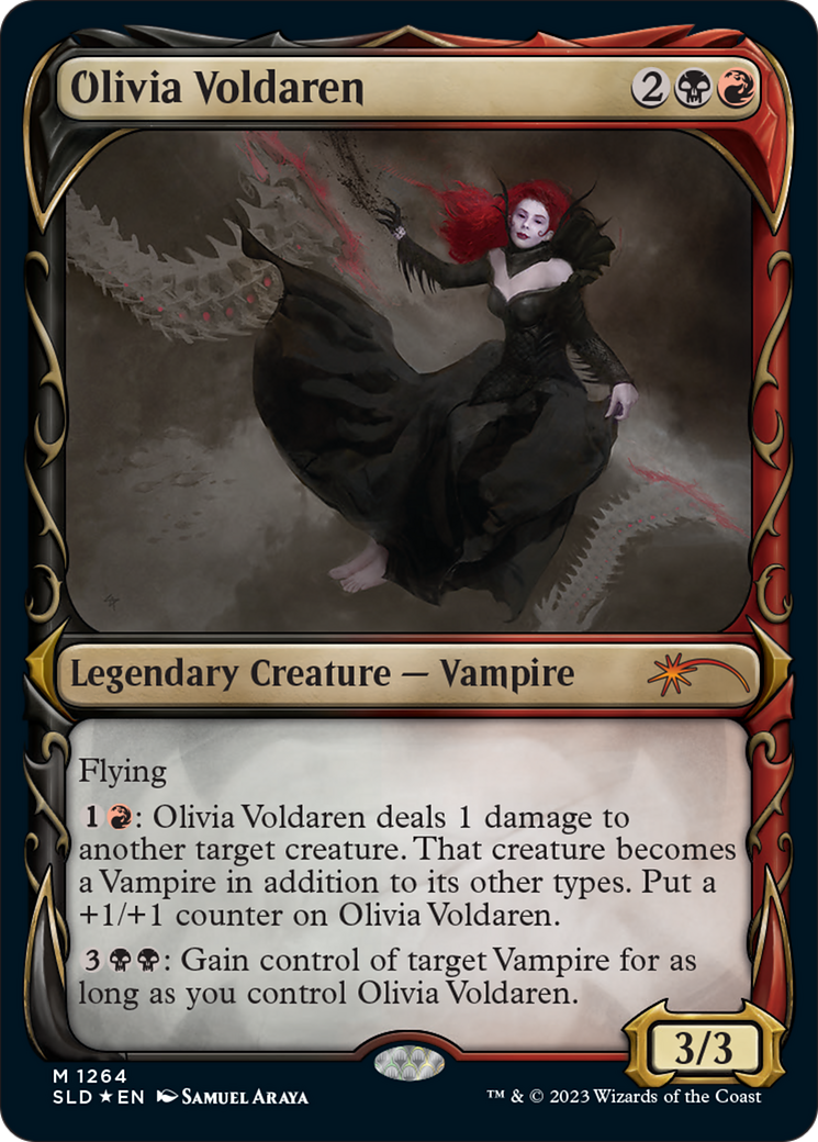 Image of Olivia Voldaren (Halo Foil) (SLD-1264) - Secret Lair Drop: (Showcase) Foil