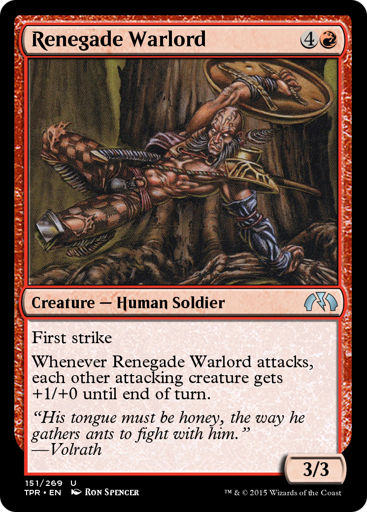 Image of Renegade Warlord (TPR-151) - Tempest Remastered Foil