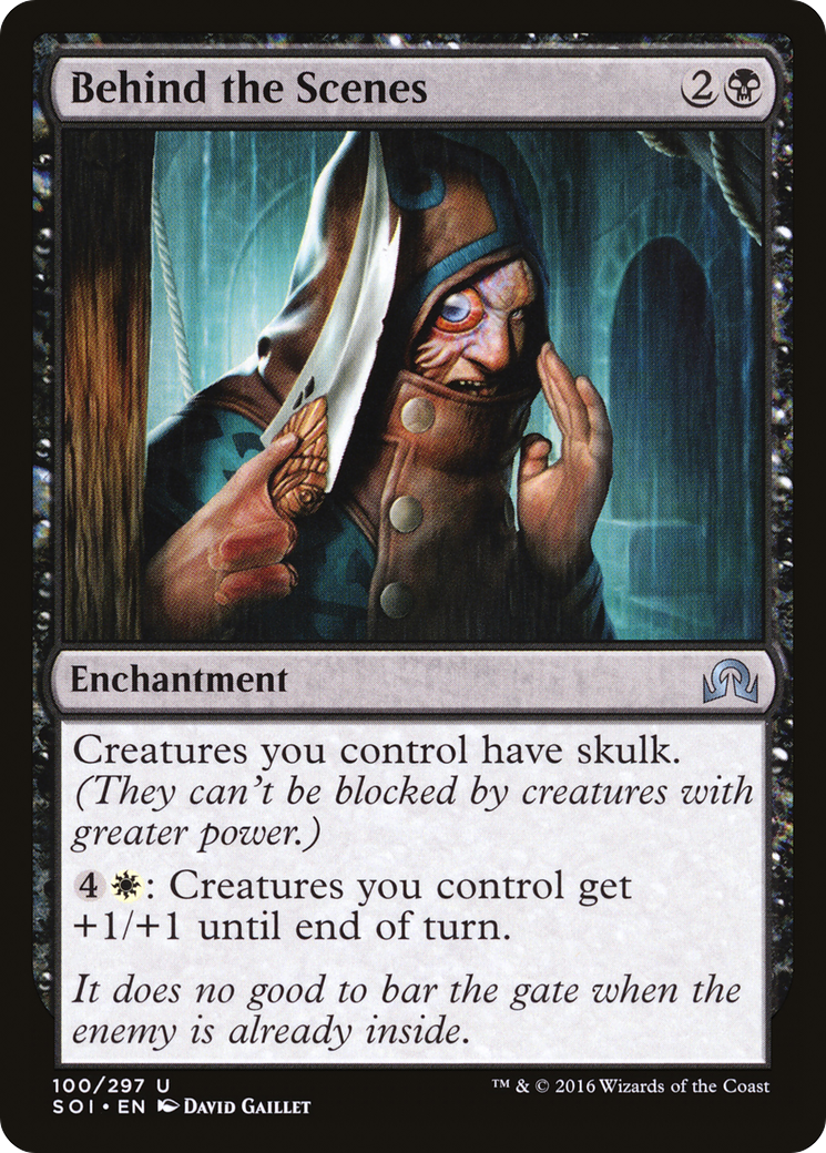 Image of Behind the Scenes (SOI-100) - Shadows over Innistrad