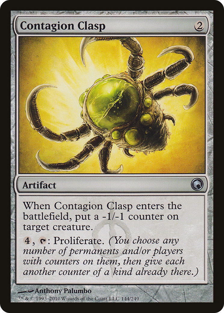 Image of Contagion Clasp (SOM-144) - Scars of Mirrodin Foil