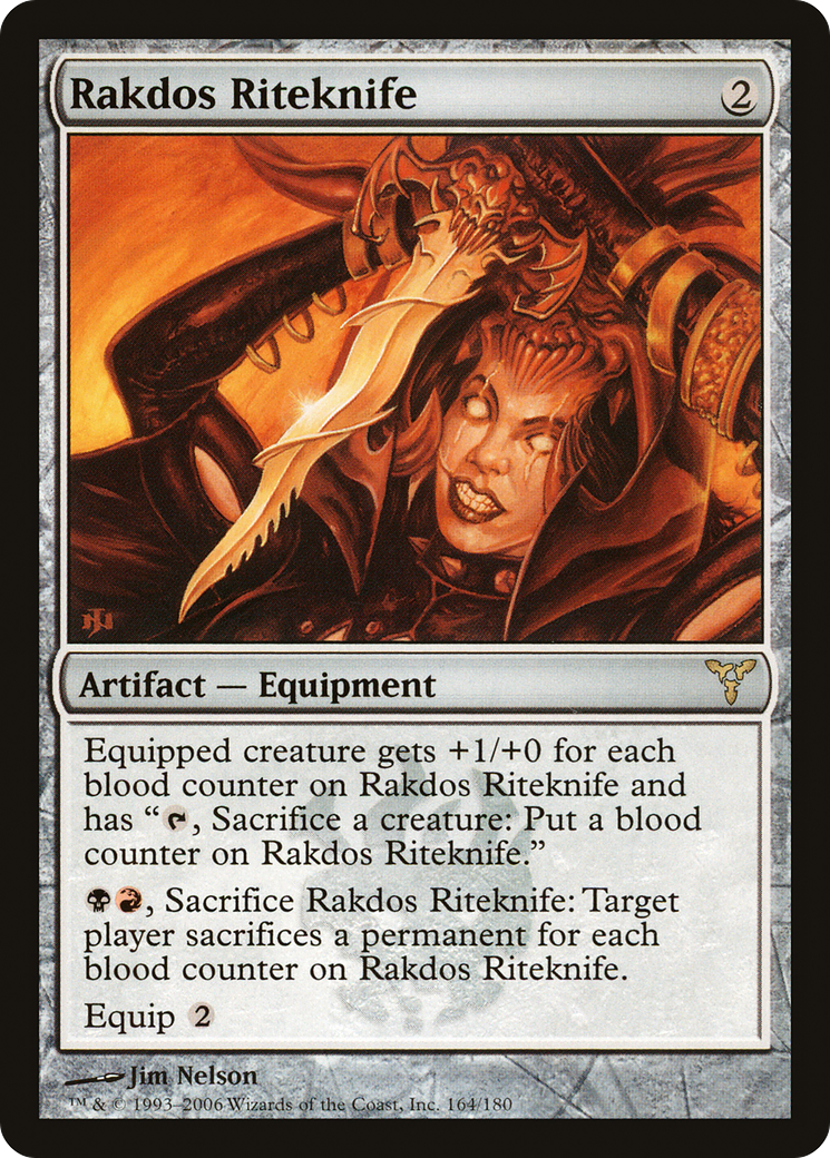 Image of Rakdos Riteknife (DIS-) - Dissension Foil