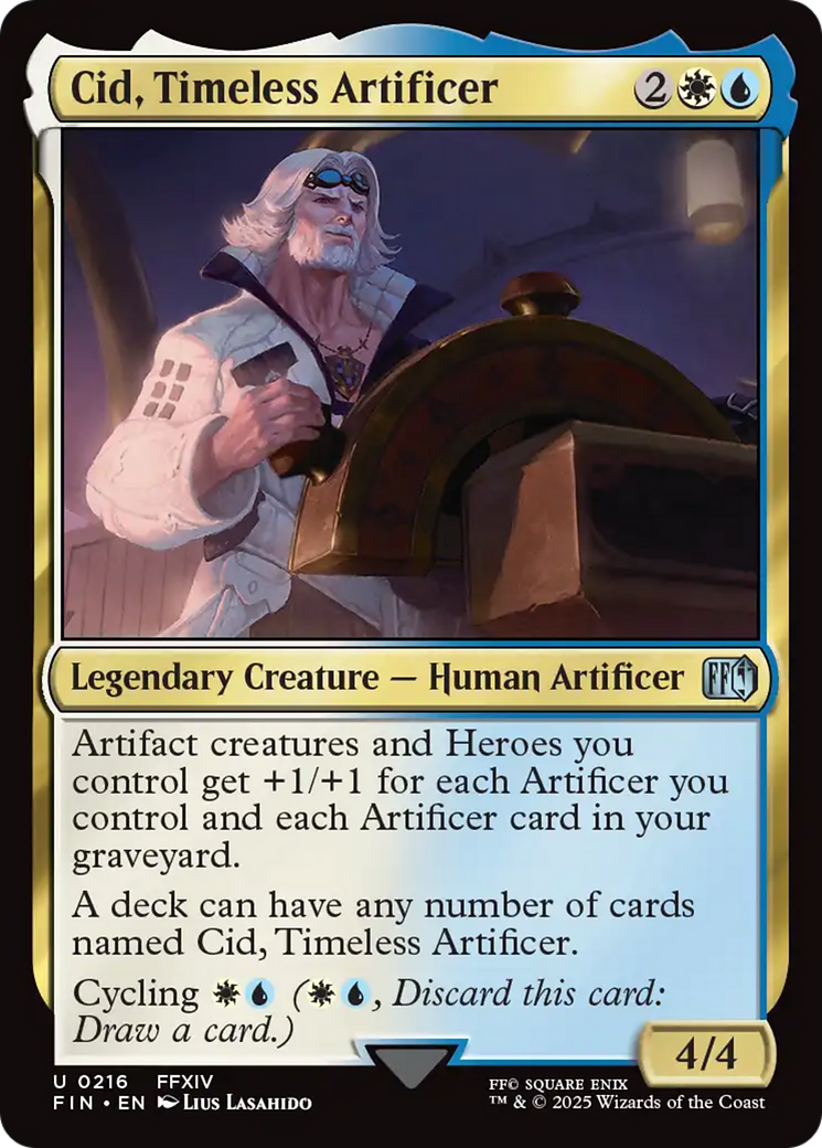 Image of Cid, Timeless Artificer (0216) (FIN-216) - FINAL FANTASY Foil