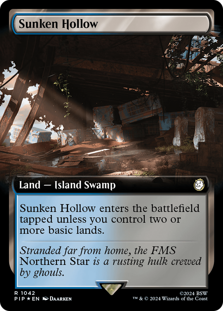 Image of Sunken Hollow (Extended Art) (Surge Foil) (PIP-1042) - Fallout: (Extended Art) Foil