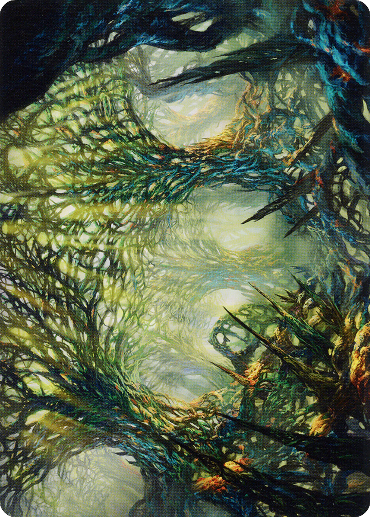 Image of The Hunter Maze // The Hunter Maze (AONE-060) - Phyrexia: All Will Be One Art Series (Borderless) Foil
