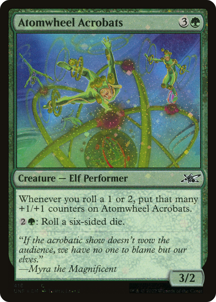 Image of Atomwheel Acrobats (Galaxy Foil) (UNF-416) - Unfinity Foil