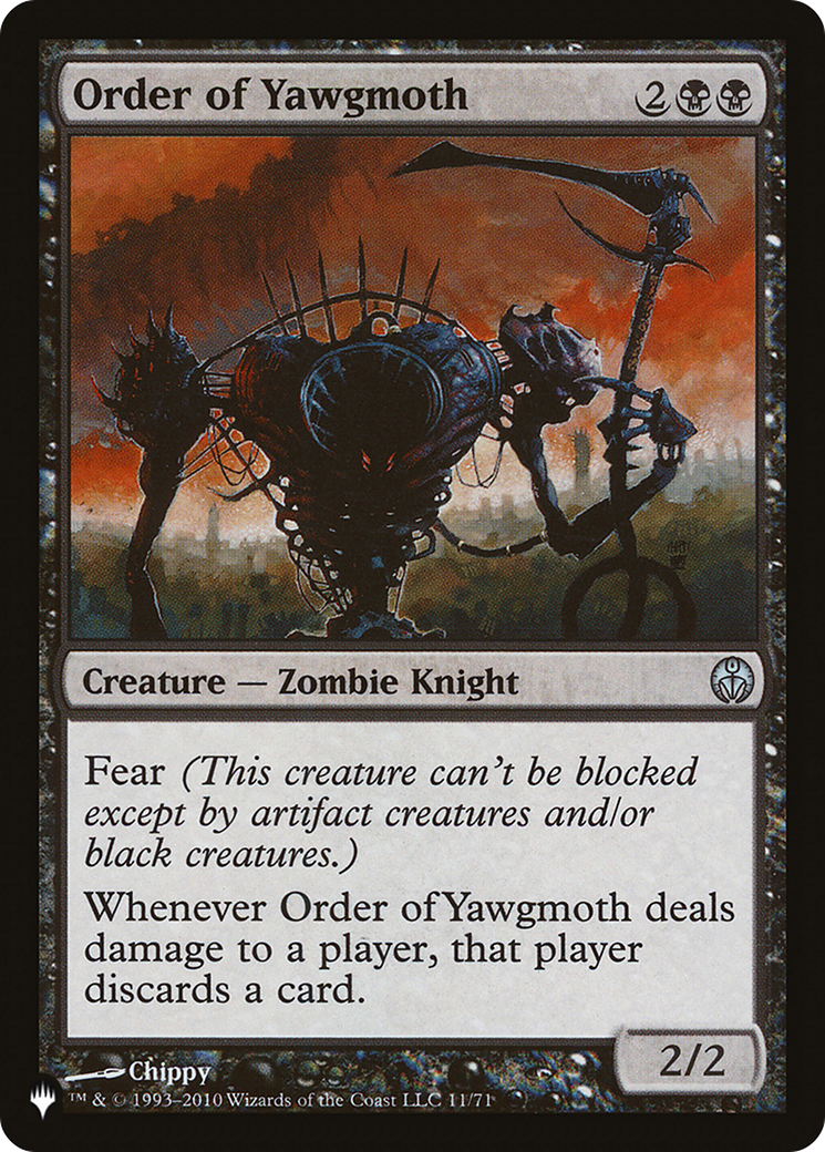 Image of Order of Yawgmoth (LIST-DDE-11) - The List
