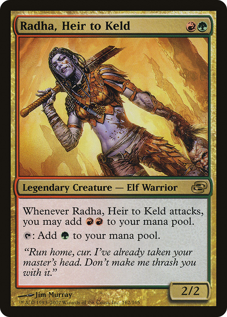 Image of Radha, Heir to Keld (PLC-162) - Planar Chaos Foil