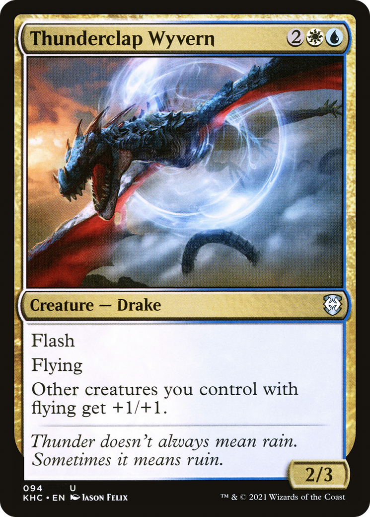 Image of Thunderclap Wyvern (KHC-094) - Kaldheim Commander