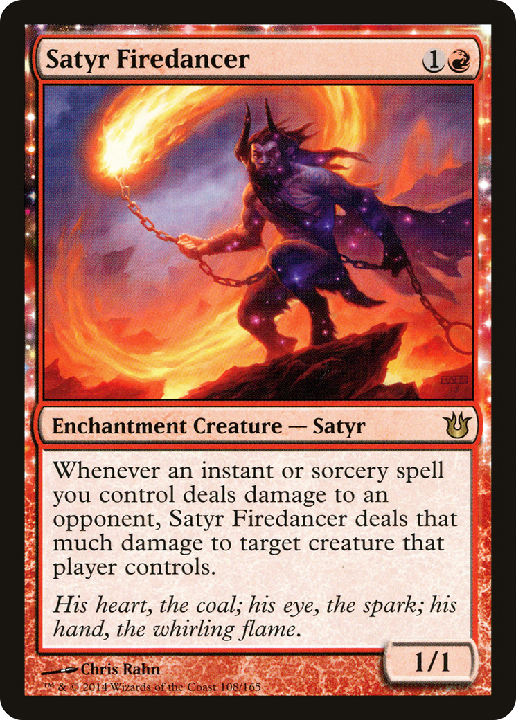 Image of Satyr Firedancer (BNG-108) - Born of the Gods: (enchantment) Foil