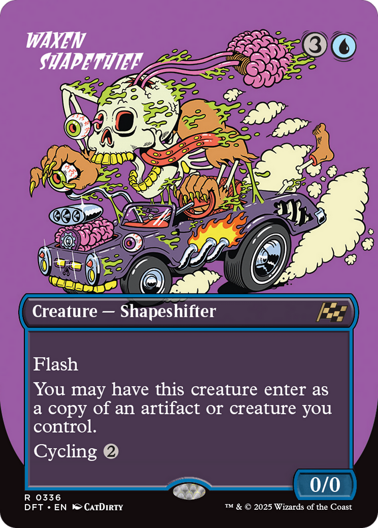 Image of Waxen Shapethief (Borderless) (DFT-336) - Aetherdrift (Borderless)