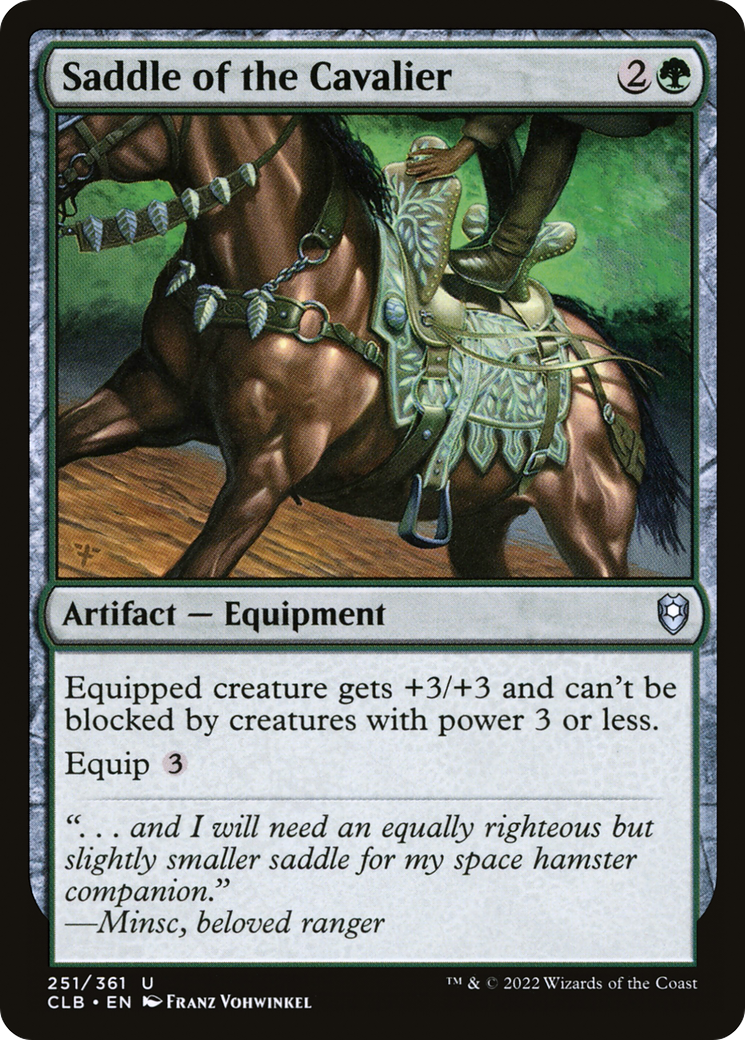 Image of Saddle of the Cavalier (CLB-251) - Commander Legends: Battle for Baldur's Gate