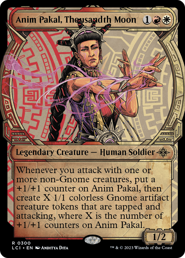 Image of Anim Pakal, Thousandth Moon (Showcase) (LCI-300) - The Lost Caverns of Ixalan: (Showcase) Foil