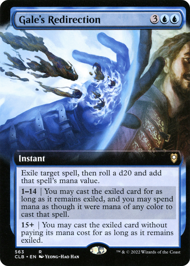 Image of Gale's Redirection (Extended Art) (CLB-563) - Commander Legends: Battle for Baldur's Gate: (Extended Art)