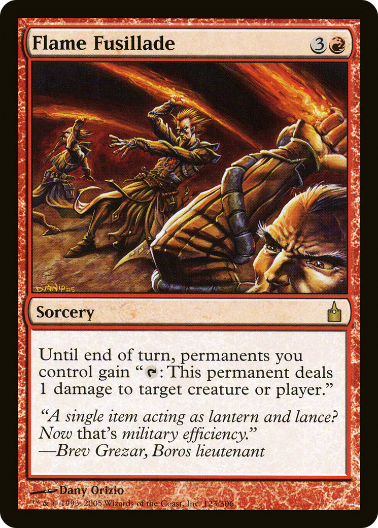 Image of Flame Fusillade (RAV-123) - Ravnica: City of Guilds