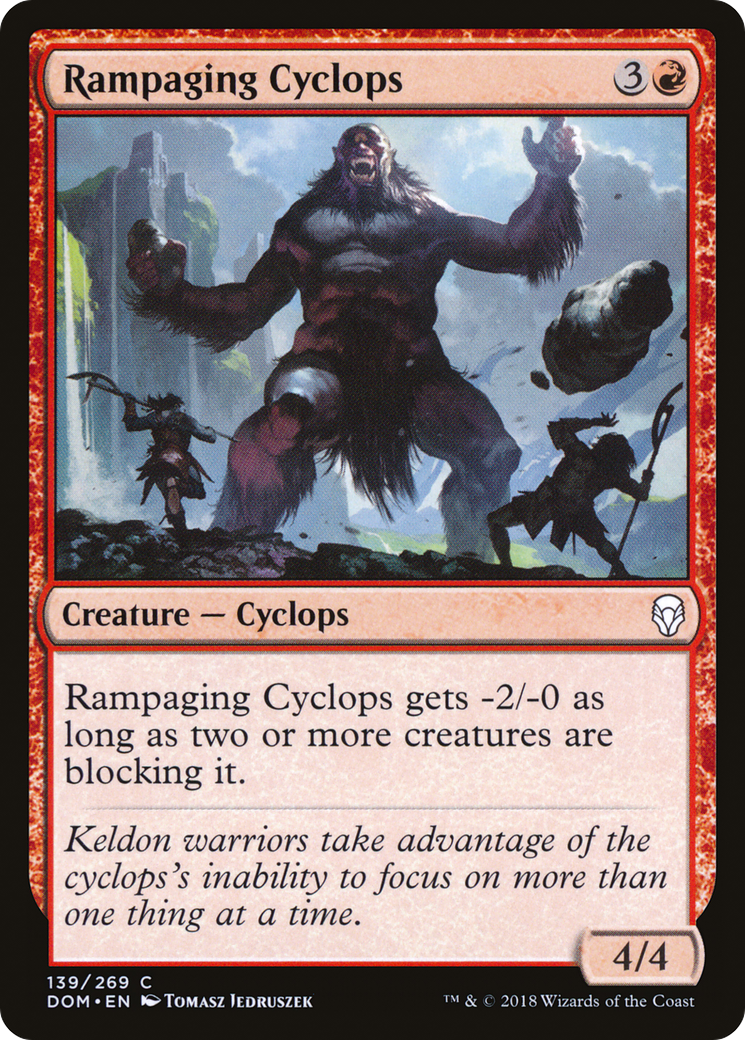 Image of Rampaging Cyclops (DOM-139) - Dominaria