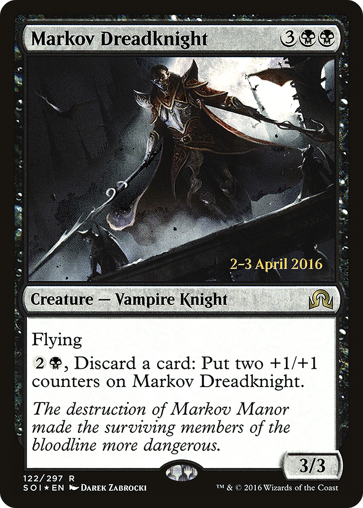 Image of Markov Dreadknight (PRE-122S) - Shadows over Innistrad Promos Foil