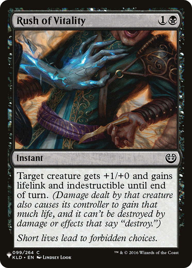 Image of Rush of Vitality (LIST-KLD-99) - The List