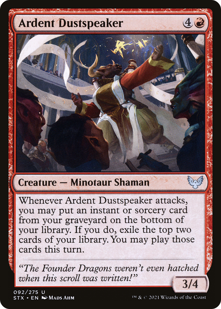Image of Ardent Dustspeaker (STX-092) - Strixhaven: School of Mages