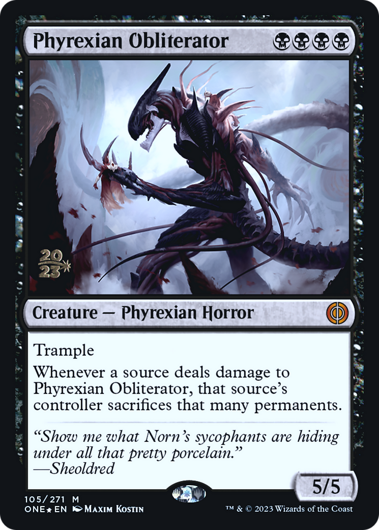Image of Phyrexian Obliterator (PRE-105) - Phyrexia: All Will Be One Promos Foil