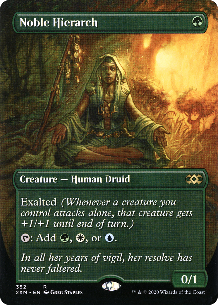 Image of Noble Hierarch (Borderless) (2XM-352) - Double Masters (Borderless)