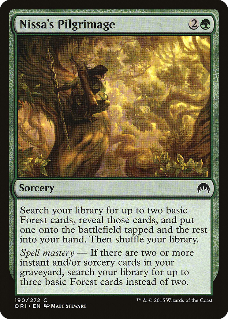 Image of Nissa's Pilgrimage (ORI-190) - Magic Origins Foil