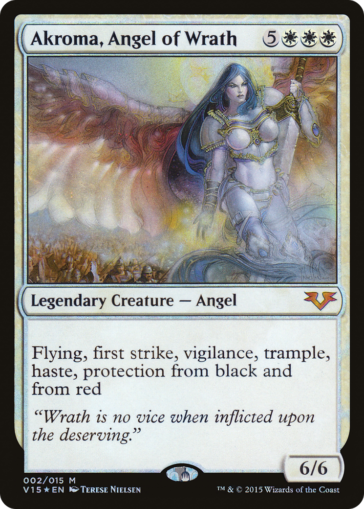 Image of Akroma, Angel of Wrath (V15-002) - From the Vault: Angels Foil