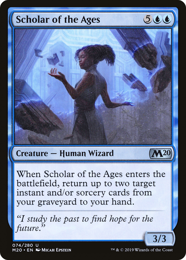 Image of Scholar of the Ages (M20-074) - Core Set 2020 Foil