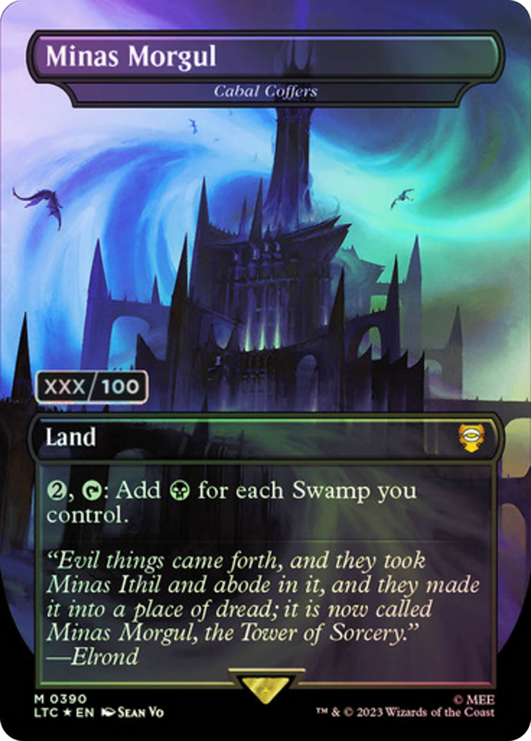 Image of Minas Morgul - Cabal Coffers (Serial Numbered) (LTC-390) - Tales of Middle-earth Commander / Minas Morgul (Borderless) Foil