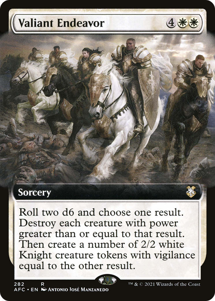 Image of Valiant Endeavor (Extended Art) (AFC-282) - Forgotten Realms Commander: (Extended Art)