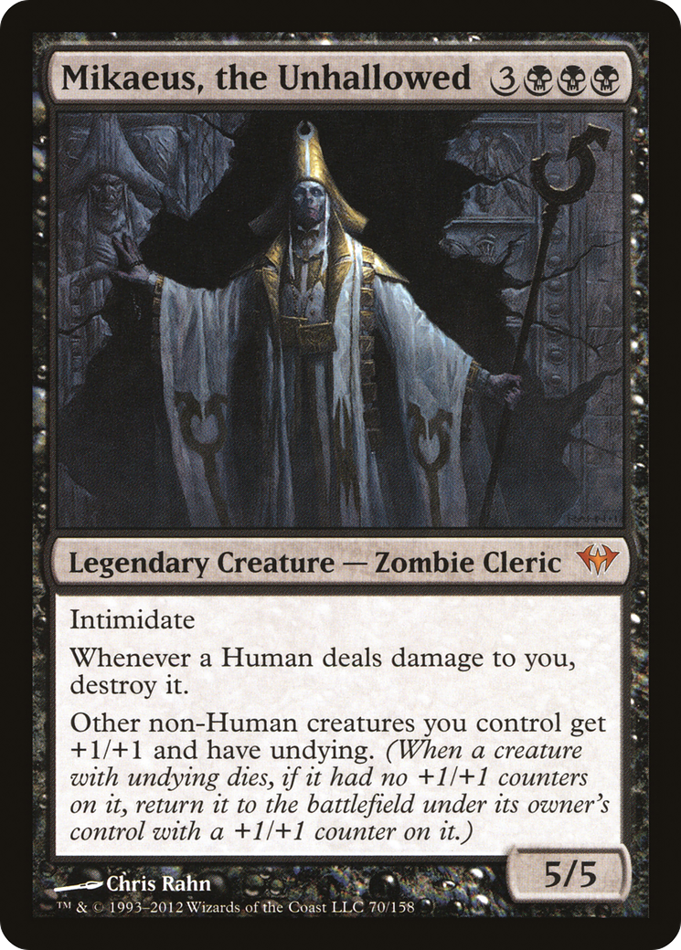 Image of Mikaeus, the Unhallowed (DKA-070) - Dark Ascension Foil