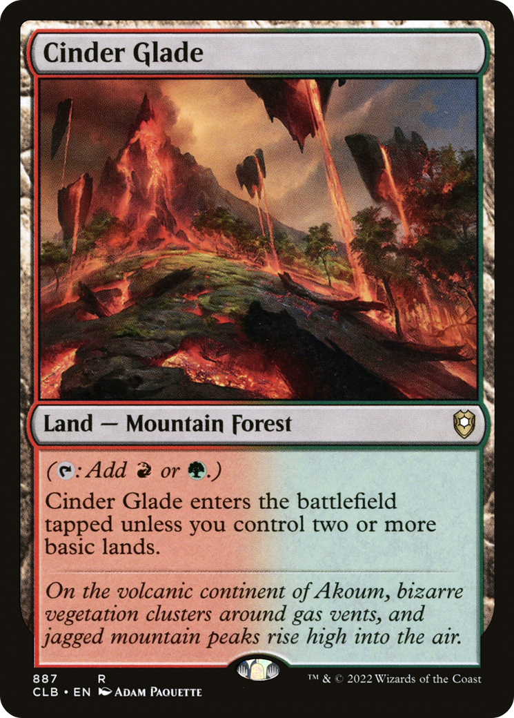 Image of Cinder Glade (CLB-887) - Commander Legends: Battle for Baldur's Gate