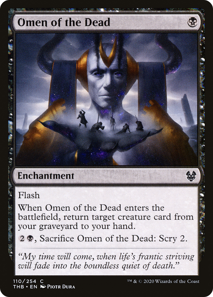 Image of Omen of the Dead (THB-110) - Theros Beyond Death Foil