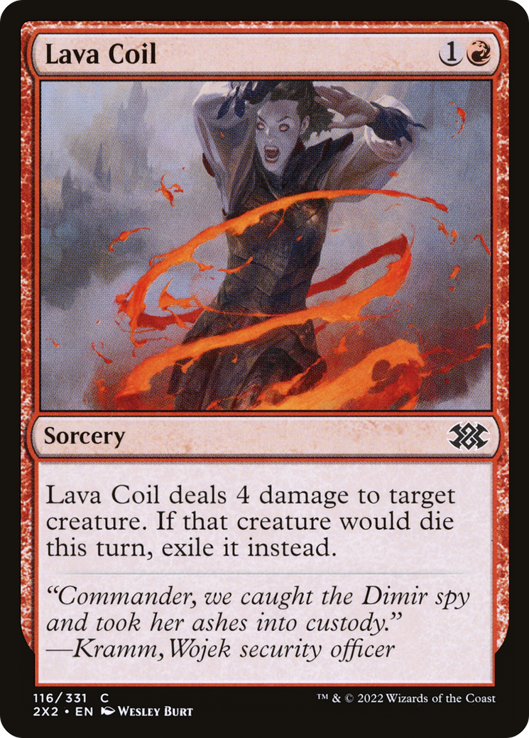 Image of Lava Coil (2X2-116) - Double Masters 2022 Foil