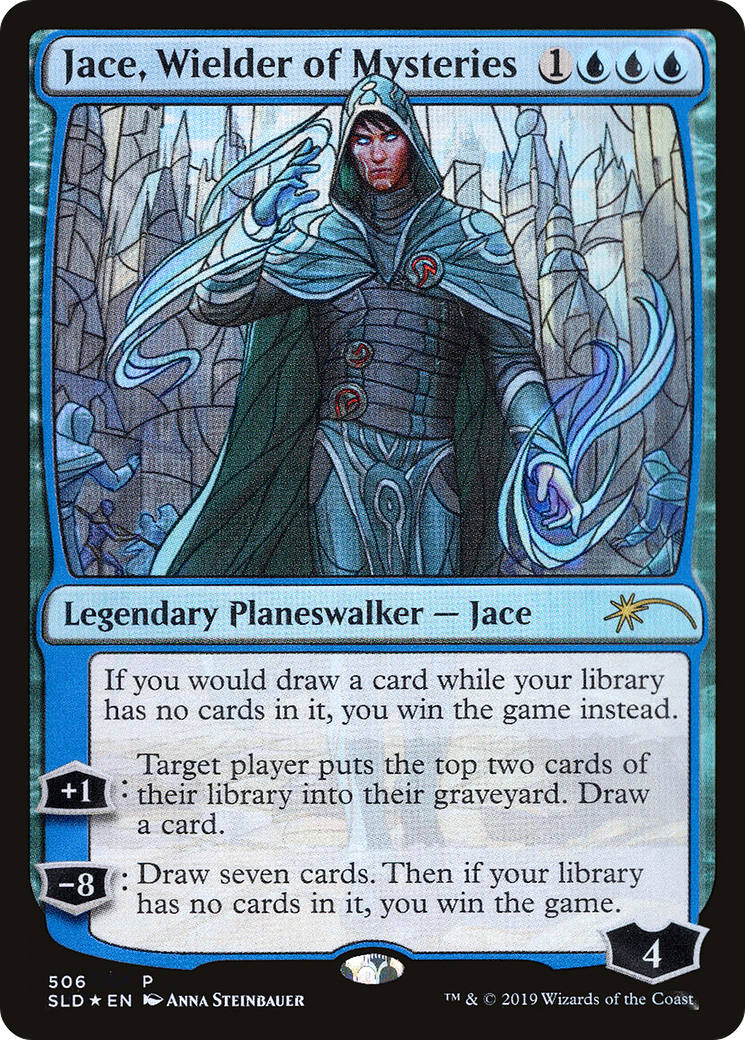 Image of Jace, Wielder of Mysteries (Stained Glass) (SLD-506) - Secret Lair Drop Foil