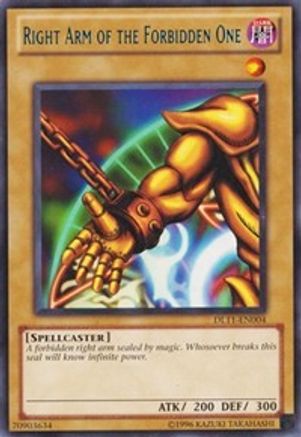 Image of Right Arm of the Forbidden One (Blue) (DL11-EN004) - Duelist League Promo Unlimited
