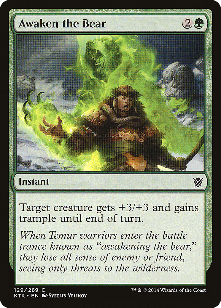Image of Awaken the Bear (KTK-129) - Khans of Tarkir Foil