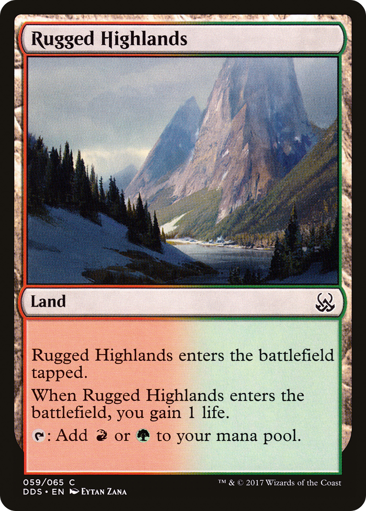 Image of Rugged Highlands (DDS-059) - Duel Decks: Mind vs. Might