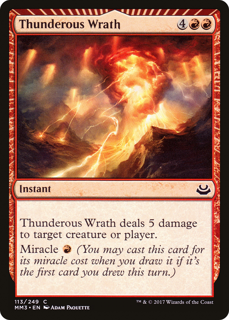 Image of Thunderous Wrath (MM3-113) - Modern Masters 2017: (miracle)
