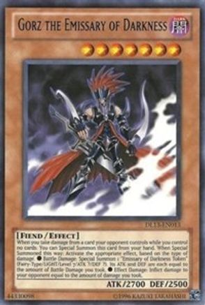 Image of Gorz the Emissary of Darkness (Blue) (DL13-EN013) - Duelist League Promo Unlimited