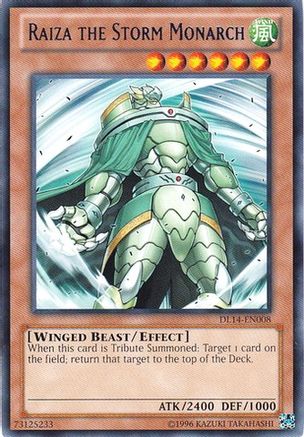 Image of Raiza the Storm Monarch (Blue) (DL14-EN008) - Duelist League Promo Unlimited