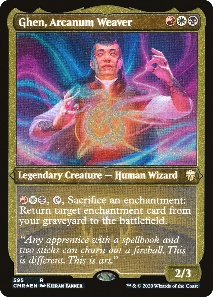 Image of Ghen, Arcanum Weaver (Foil Etched) (CMR-595) - Commander Legends Foil