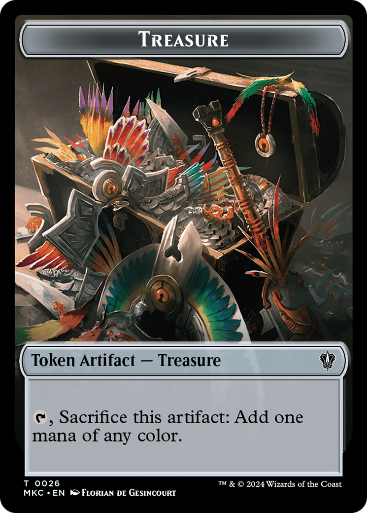 Image of Treasure (TMKC-026) - Murders at Karlov Manor Commander Tokens