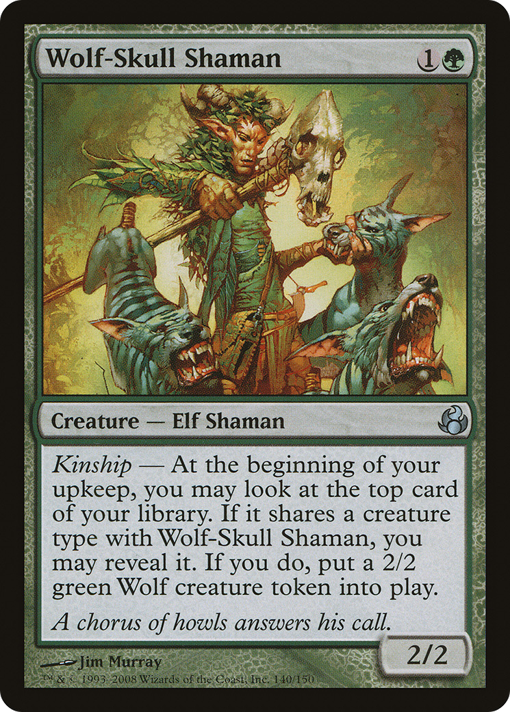 Image of Wolf-Skull Shaman (MOR-140) - Morningtide Foil