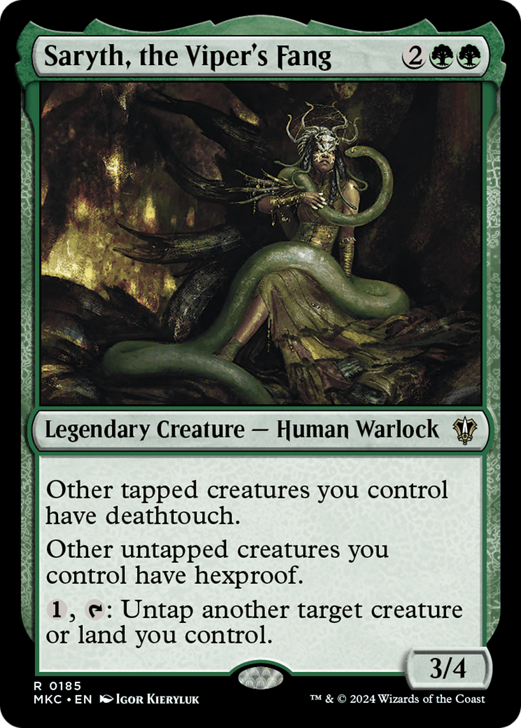 Image of Saryth, the Viper's Fang (MKC-185) - Murders at Karlov Manor Commander