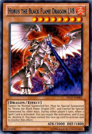 Image of Horus the Black Flame Dragon LV8 (Blue) (DL17-EN002) - Duelist League Promo Unlimited