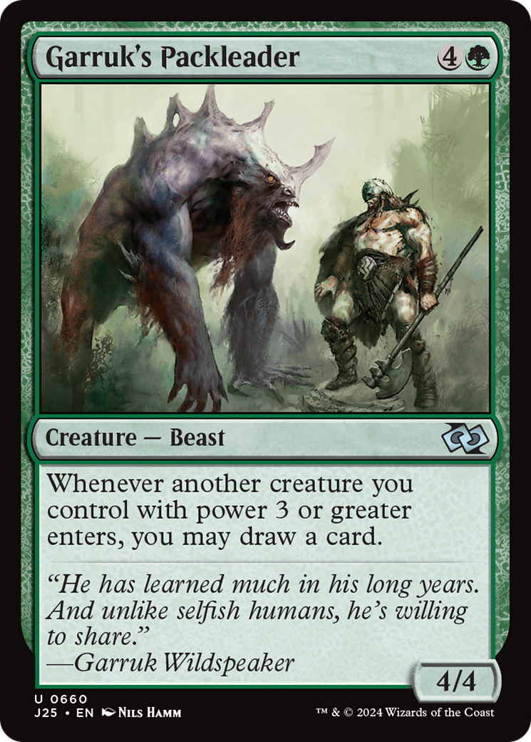 Image of Garruk's Packleader (J25-660) - Foundations Jumpstart
